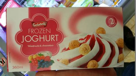 Gelatelli Lidl Frozen Joghurt Waldfrucht And Amarettinis