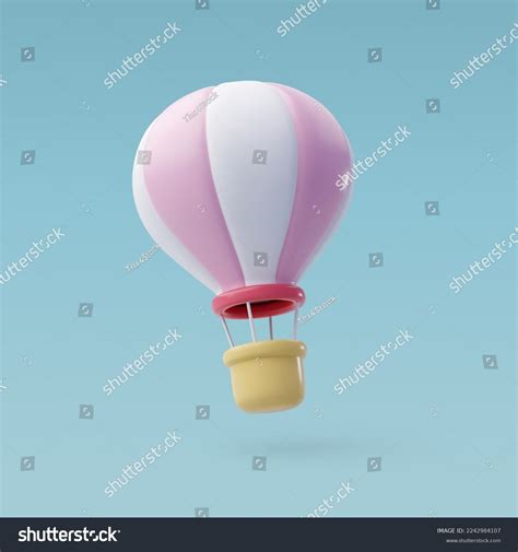 D Vector Hot Air Balloon Anniversary Stock Vector Royalty Free Shutterstock