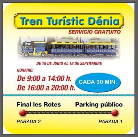 Les Rotes tourist train itinerary Dénia