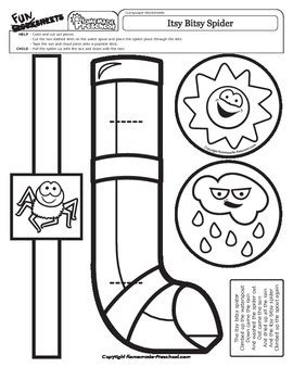 Itsy Bitsy Spider - Nursery Rhyme Activity by Fantastic FUNsheets