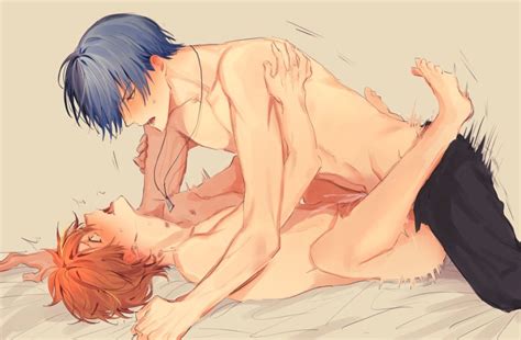 Rule 34 Anal Anal Sex Aoyagi Touya Blue Hair Cum Splatter Gay Gay