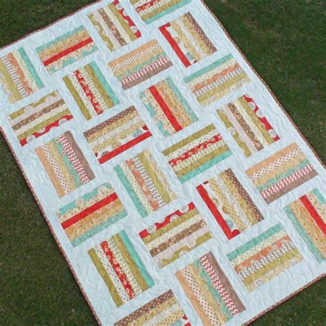 Make A Pretty Quilt From Skinny Strips Quilting Digest