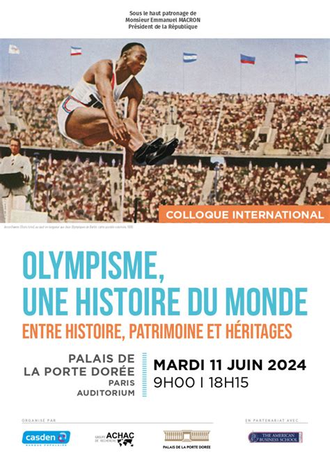 Colloque International Olympisme Une Histoire Du Monde Entre