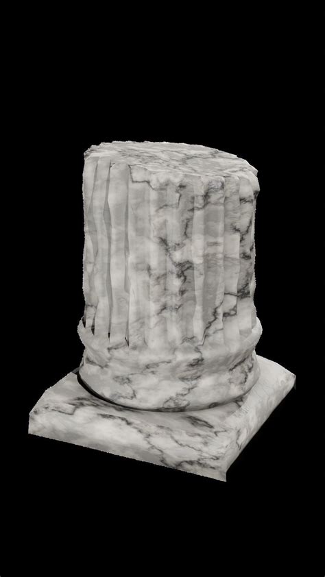 D Model Ruins Pack Pillars Vr Ar Low Poly Cgtrader