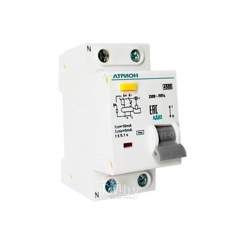 Купить автомат дифференциальный АД63, 10А, 30мА АТРИОН AD63-10-30-C в ...