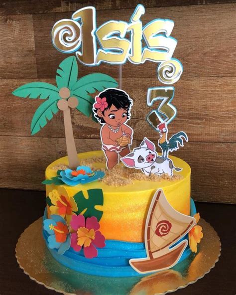 Bolo Da Moana 120 Modelos Tropicais Para Uma Festa Cheia De Aventuras