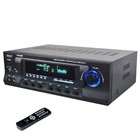 Pyle Stereo Amplifier Receiver W Am Fm Tuner Bluetooth And Sub Control Pt272aubt 1 Piece Fred