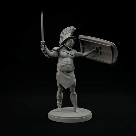 Murmillo Roman Gladiator Miniature 3d Model 3d Printable Cgtrader