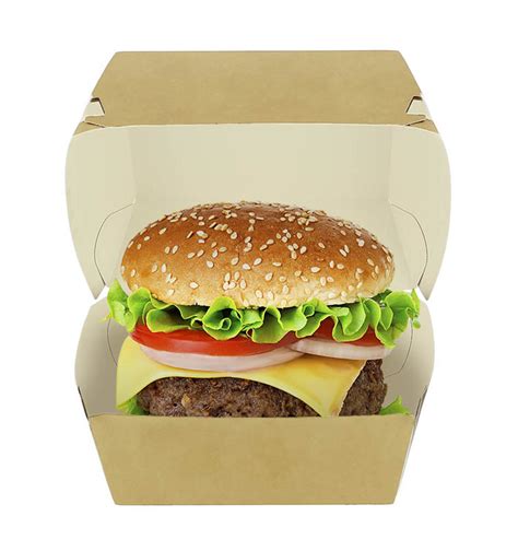 Caja Hamburguesa Xxl Kraft Doble Cierre X X Cm Uds