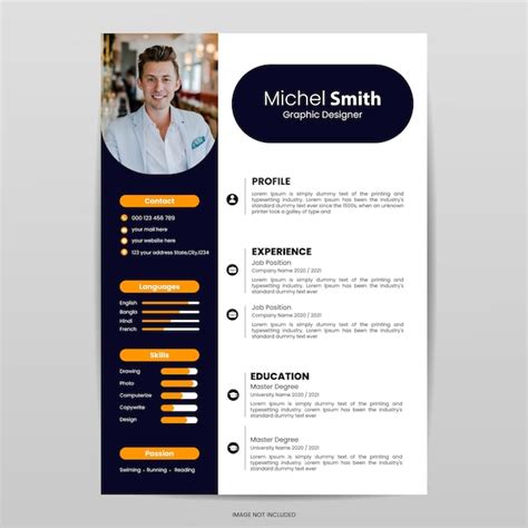 Premium Vector Professional Clean And Modern Resume Or Cv Template