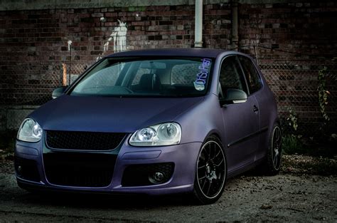 Vw Golf Mk5 Matte Metallic Purple Wrap