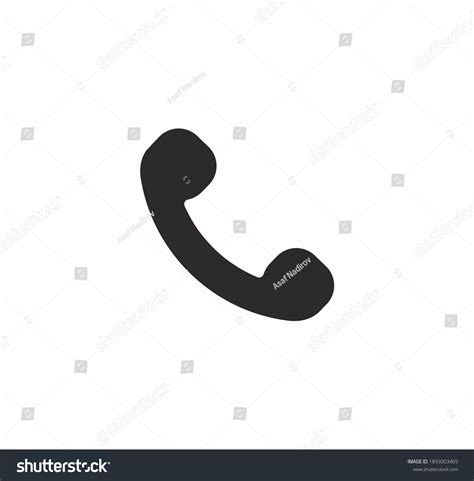 Phone Icon Vector On White Background Stock Vector (Royalty Free ...