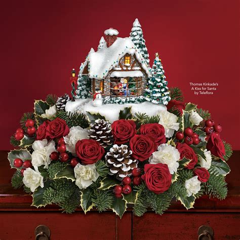 25% off Thomas Kinkade's 'A Kiss for Santa' Bouquet by Teleflora