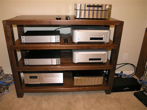 Timbernation Rack Walnut Stereo Cabinet Hifi Furniture Audio Room