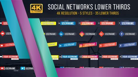 Social Media Lower Thirds After Effects 4K Template With Tutorial YouTube