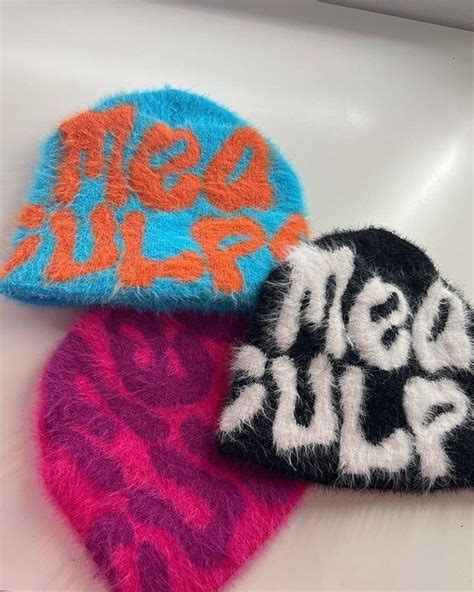 Furry Mea Culpa Y2k Beanie Y2k Westwood Beanie Westwood Etsy Uk