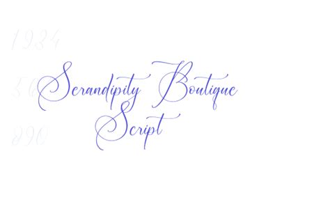 Serandipity Boutique Script Font Free Download