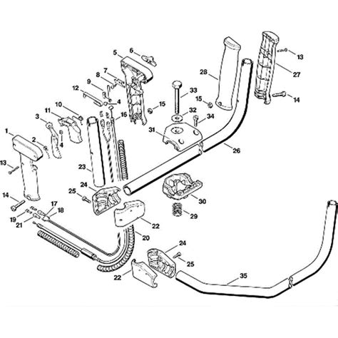 Stihl Fs Clearing Saw Fs Parts Diagram H Two Handed Handle Bar