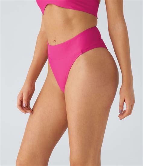 Ba Ador Inferior Bikini Tiro Medio Corte Alto De Mujer Halara