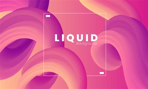 Premium Vector Gradient Liquid Shapes Background