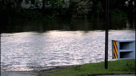 Passaic River Flooding Hurricane Irene Nj Youtube