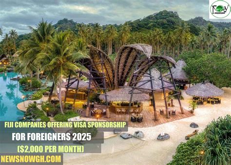 Fiji Companies Offering Visa Sponsorship for Foreigners 2025 ($2,000