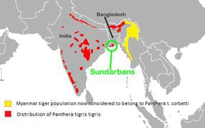 Bengal Tiger Habitat Map