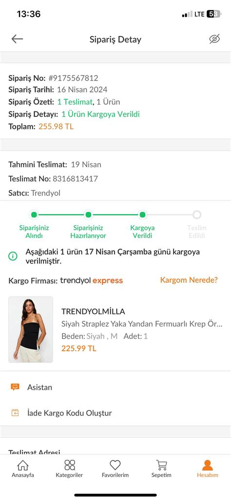 Trendyolmilla Müşteri Hizmetleri Sorunu Çözemiyor Şikayetvar