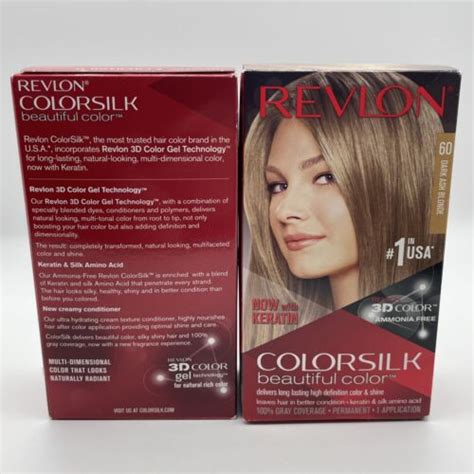 Revlon Colorsilk Beautiful Permanent Color Dark Ash Blonde Pack Of