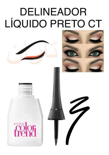 Delineador Liquido Avon Colortrend Preto 3ml R 24 88 Em 2024