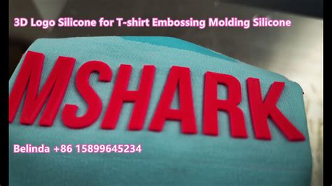 3D Logo Silicone For T Shirt Embossing Molding Silicone YouTube