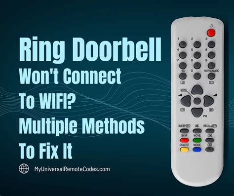 Ring Doorbell Won T Connect To Wifi Multiple Method To Fix It