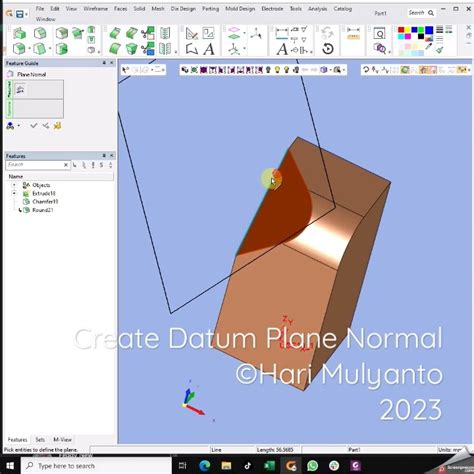 Create Datum Plane Normal Youtube