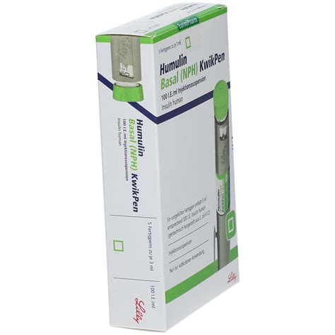 Humulin Basal Nph Kwikpen I E Ml Inj Susp St Mit Dem E Rezept