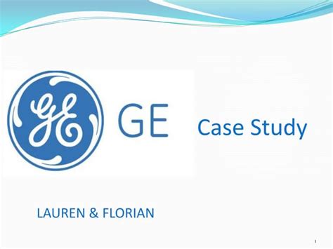 Ge Case Study Ppt