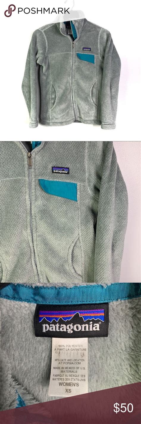 Patagonia Re Tool Full Zip Fleece XS B 88 Green Gray