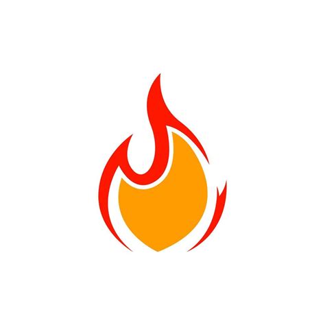 Flame Fire Icon Logo Illustration Vector Art At Vecteezy