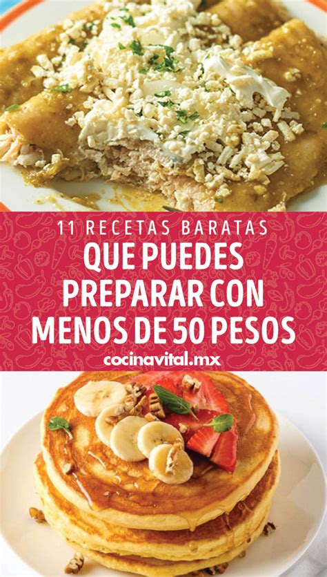 11 Recetas Baratas Que Puedes Preparar Con Menos De 50 Pesos Comida