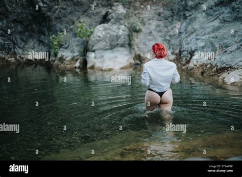 Woman Hiking In Bikini Hi Res Stock Photography And Images Alamy