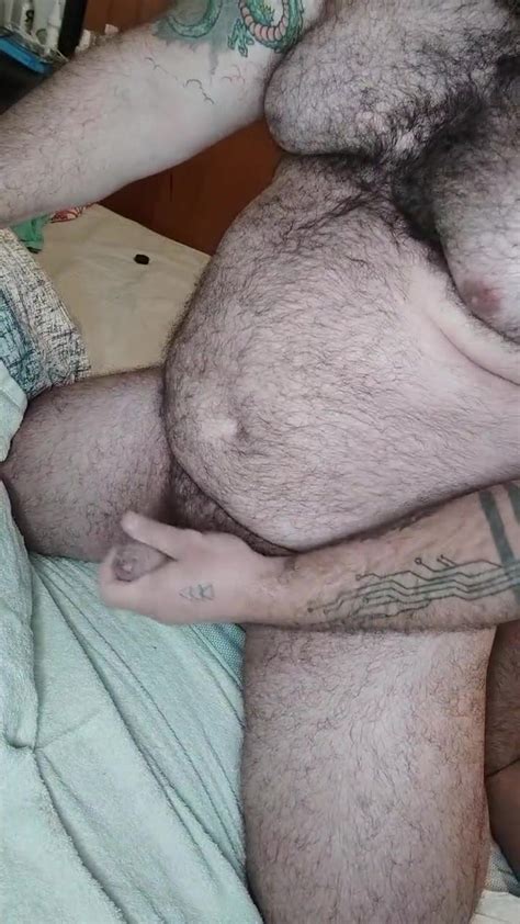 Hot Hairy Bear Jerking Off And Cumming ThisVid