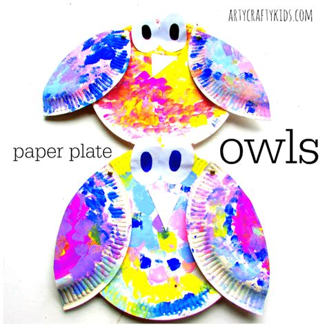 Paper Plate Owl