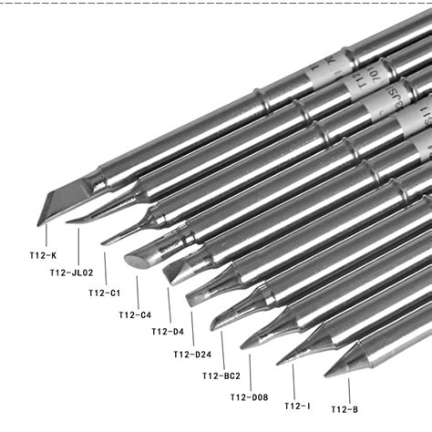 Panne de fer a souder pointe de fer à souder série T12 pointes de fer à