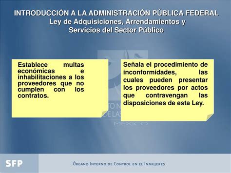 Ppt Ley OrgÁnica De La AdministraciÓn PÚblica Federal Powerpoint