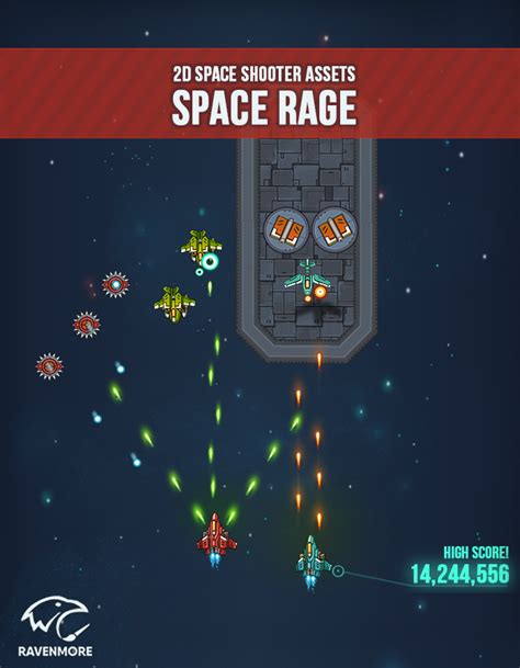 Space Shooter Assets by Ravenmore | Pixel art, Shooters, Game design