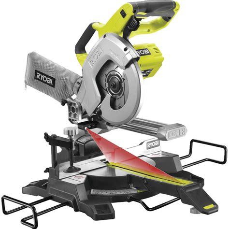 Ryobi R18ms216 One 18v Cordless Compound Sliding Mitre Saw 216mm