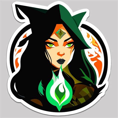 Premium Vector Halloween Witch Making A Potion Hand Drawn Flat