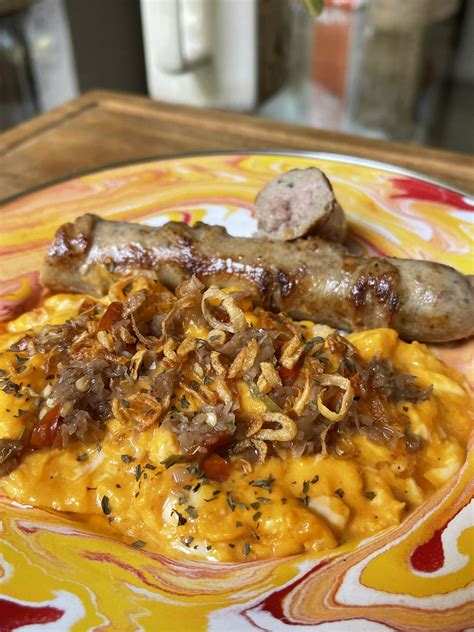 Ade Putri Paramadita On Twitter Veal Sausage Scrambled Egg Sambal