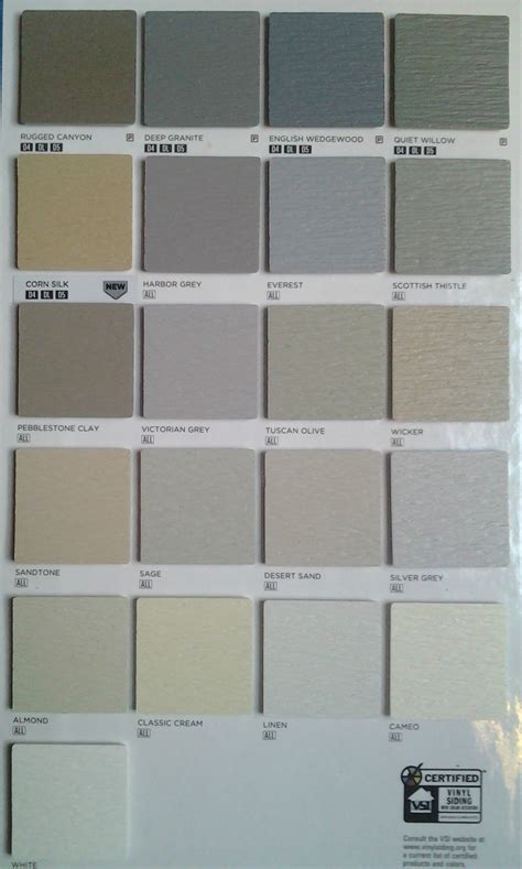 Mastic siding, Siding colors, Color siding