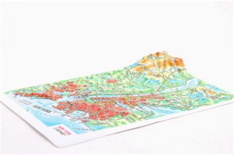 New York City Raised Relief Map Souvenir Size Mapagents