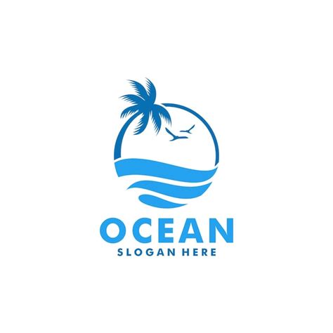 Ocean Wave Logo Vecteur Mer Vagues Logo Vagues Logo Vecteur Mod Le